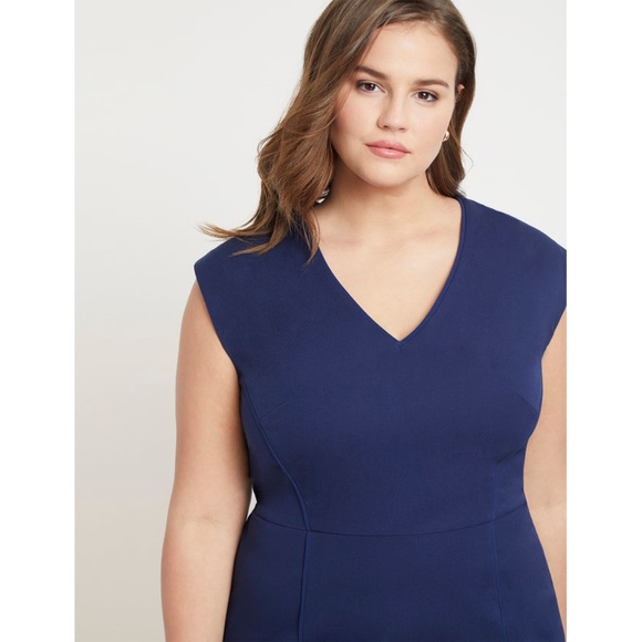 Eloquii Navy Midi Dress - Picture 8 of 8